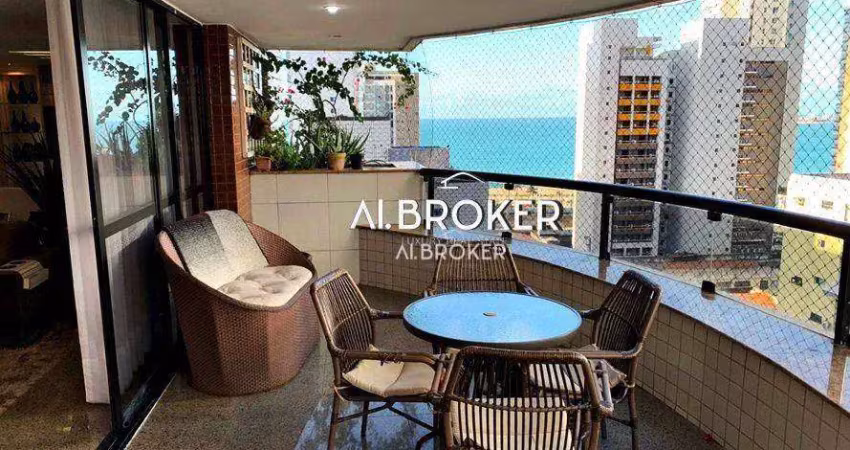 No Meireles  Apartamento com 5 dormitórios à venda, 314 m² por R$ 1.890.000 - Meireles - Fortaleza/CE