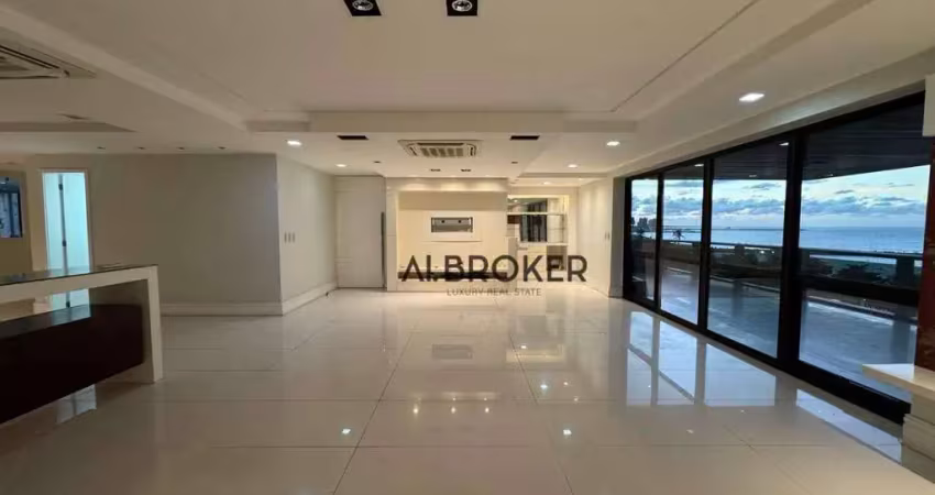 Na beira mar apartamento com 4 dormitórios à venda, 360 m² por r$ 4.400.000 - meireles - fortaleza/ce