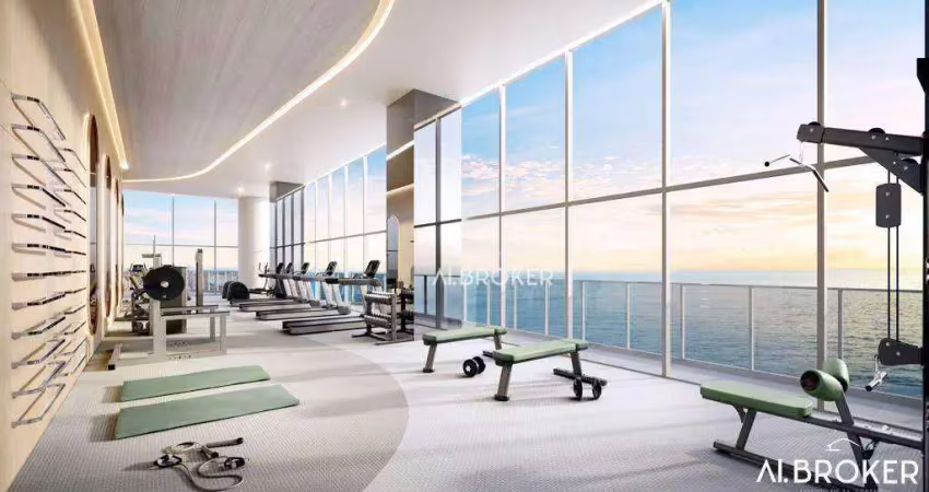 Na beira mar  cobertura com 5 dormitórios à venda, 652 m² por r$ 25.000.000 - meireles - fortaleza/ce