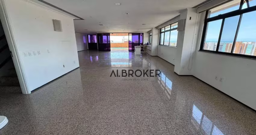 No Meireles Cobertura com 5 dormitórios à venda, 540 m² por R$ 4.300.000 - Meireles - Fortaleza/CE