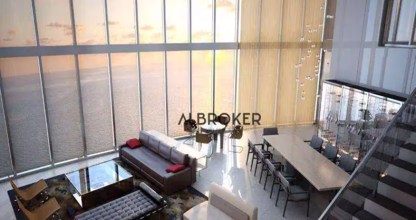 No meireles cobertura com 4 dormitórios à venda, 243 m² por r$ 4.390.000 - meireles - fortaleza/ce