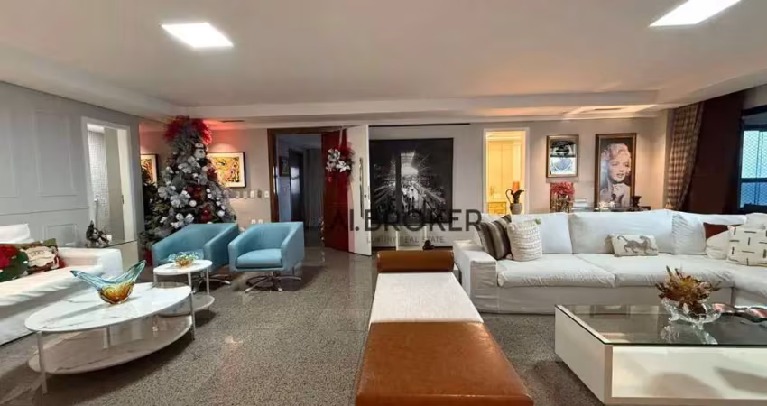 Na beira mar  apartamento com 5 dormitórios à venda, 385 m² por r$ 5.500.000 - praia de iracema - fortaleza/ce