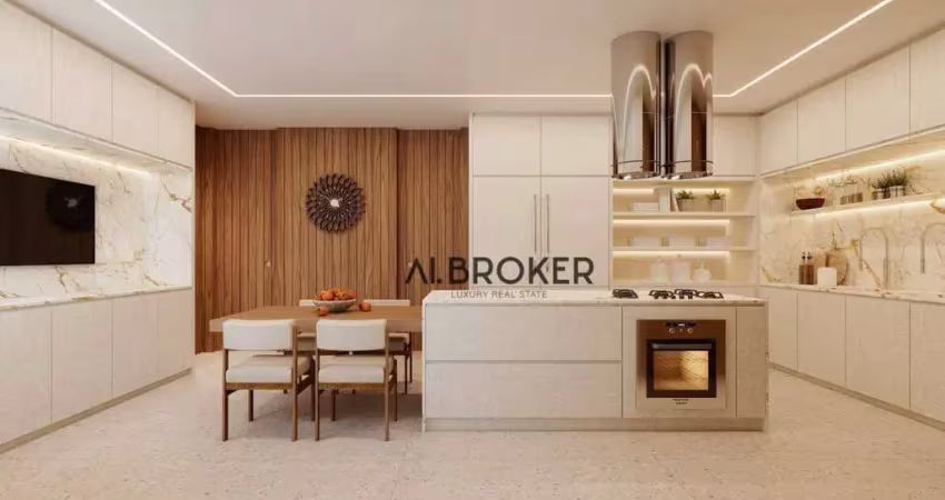 Na beira mar apartamento com 4 dormitórios à venda, 230 m² por r$ 4.455.000 - praia de iracema - fortaleza/ce
