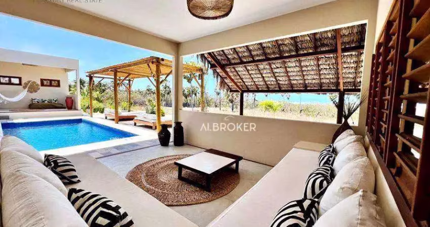 Loft com 9 dormitórios à venda, 1000 m² por r$ 10.000.000,00 - praia do prea - cruz/ce