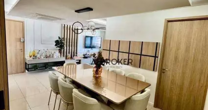 No guararapes apartamento com 4 dormitórios à venda, 124 m² por r$ 1.500.000 - engenheiro luciano cavalcante - fortaleza/ce