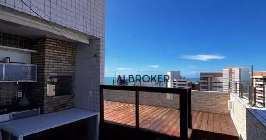 Cobertura com 3 dormitórios à venda, 166 m² por r$ 1.500.000,00 - mucuripe - fortaleza/ce