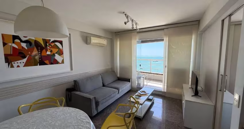 Na beira mar flat com 1 dormitório à venda, 55 m² por r$ 490.000 - mucuripe - fortaleza/ce