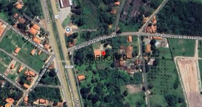 Br 116 próximo a ambev terreno, 4800 m² - venda por r$ 1.200.000 ou aluguel por r$ 9.000/mês - justiniano de serpa - aquiraz/ce
