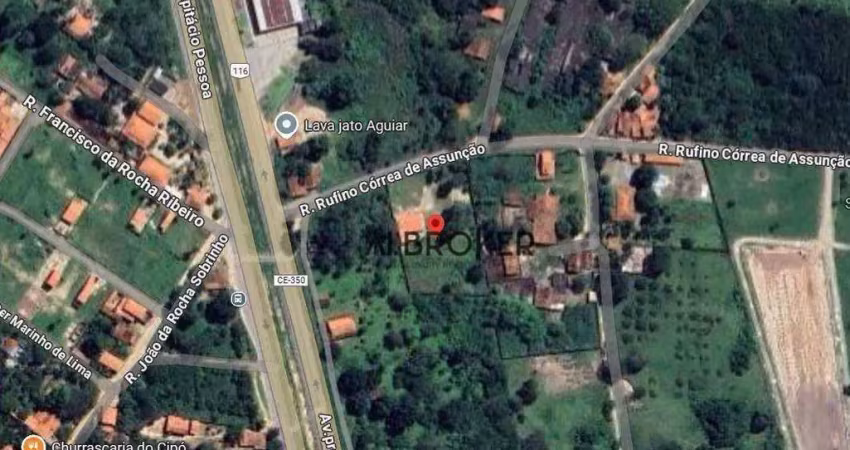 Br 116 próximo a ambev terreno, 4800 m² - venda por r$ 1.200.000 ou aluguel por r$ 9.000/mês - justiniano de serpa - aquiraz/ce