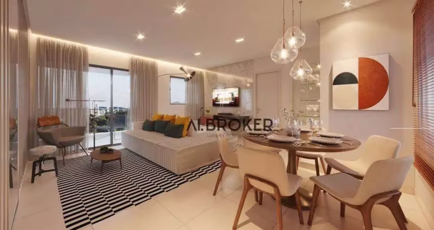 No meireles apartamento com 2 dormitórios à venda, 58 m² por r$ 995.792 - meireles - fortaleza/ce