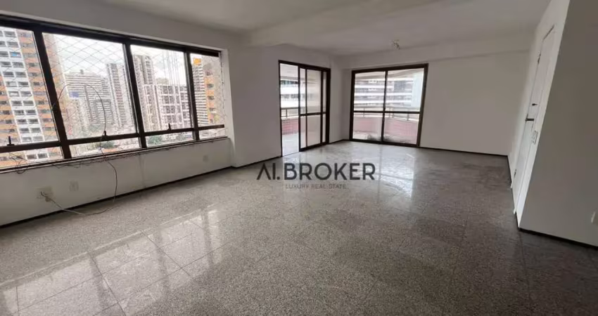 No meireles apartamento com 4 dormitórios à venda, 300 m² por r$ 1.800.000 - mucuripe - fortaleza/ce