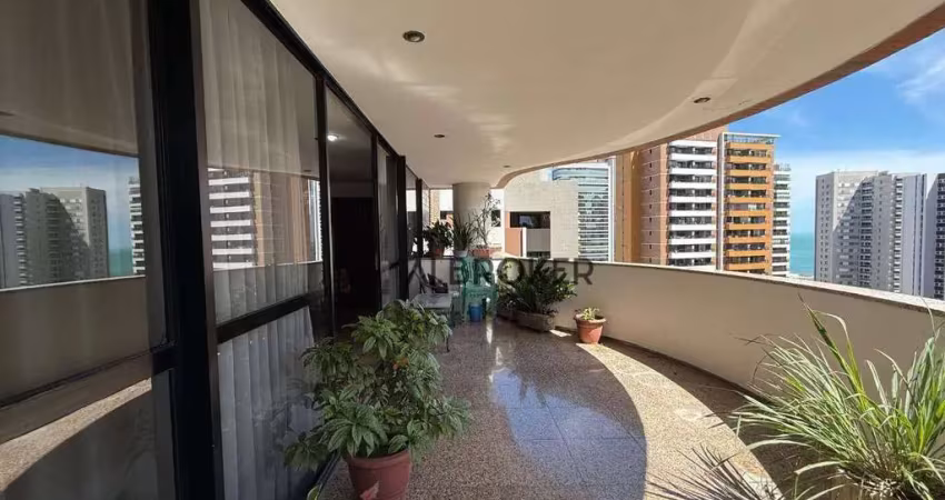 No meireles  apartamento com 4 dormitórios à venda, 275 m² por r$ 1.800.000 - meireles - fortaleza/ce