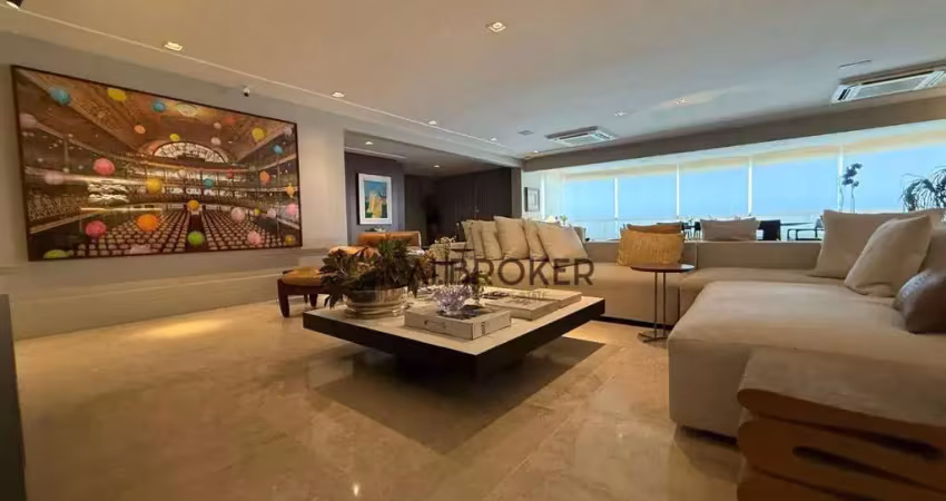 Na beira mar apartamento com 4 dormitórios à venda, 330 m² por r$ 4.700.000 - mucuripe - fortaleza/ce