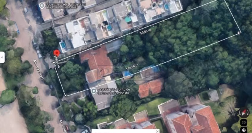 Terreno à venda na Avenida Capivari, 582, Cristal, Porto Alegre
