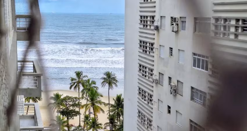 Apartamento com vista mar, sacada ampla  2 quartos pitangueiras  - guarujá