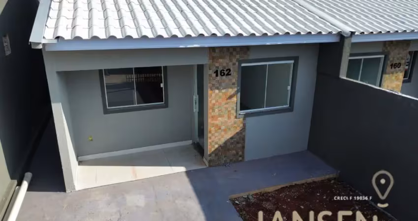 Casa 02 quartos com terreno nos fundos, cara cara, ponta grossa-pr