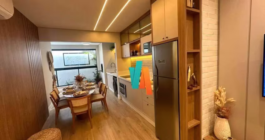 Apartamento com 2 suíte + lavabo à venda, 69 m² por r$ 500.000 - porto novo - caraguatatuba/sp