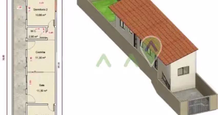Casa com 2 quartos à venda no Parque Imperial, Jacareí 