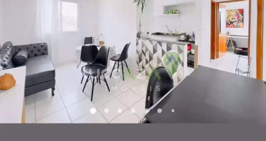 Apartamento moderno em condomínio no jardim didinha, jacareí-sp: 2 quartos, 1 sala, 1 banheiro, 1 vaga, 50,00 m².