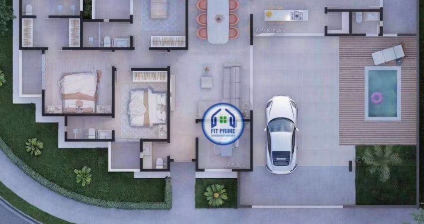 Casa com 3 dormitórios à venda, 180 m² por R$ 1.650.000,00 - Village Damha Rio Preto III - São José do Rio Preto/SP