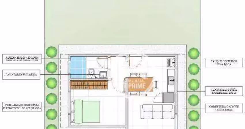 Casa com 1 dormitório à venda, 37 m² por r$ 139.900 - jardim do bosque - potirendaba/são paulo