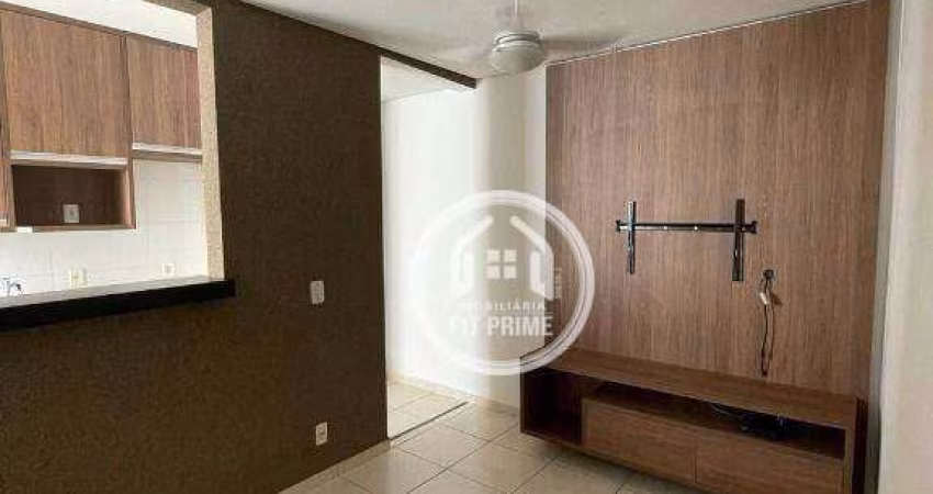 Apartamento com 2 dormitórios, 43 m² - aluguel por R$ 1.700/mês - Rios di Itália - São José do Rio Preto/SP