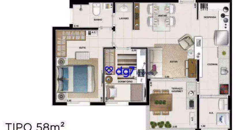 Apartamento novo no Morumbi 2 dormitórios e 2 vagas