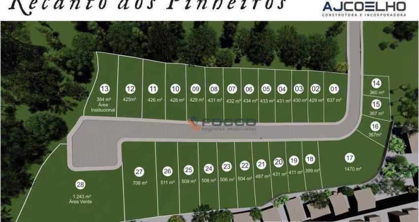 Terreno à venda, 509 m² por R$ 250.000,00 - Jardim Janaína - Biguaçu/SC