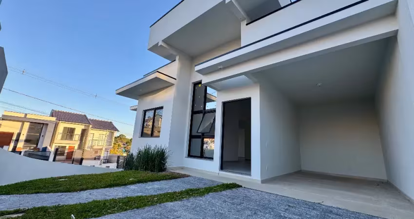 Belíssima casa de esquina localizado em potecas ( loteamento alta vista ) em são josé/sc  