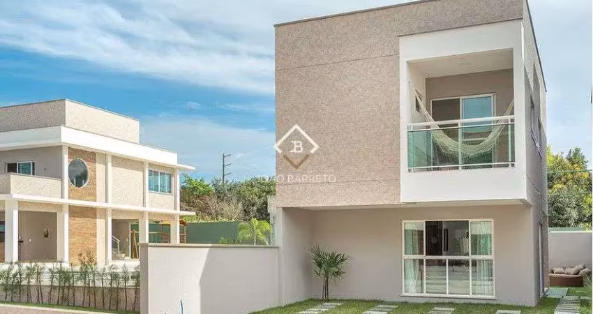 Ecopark residence  casas duplex  com 03 suites  em condominio no eusebio.