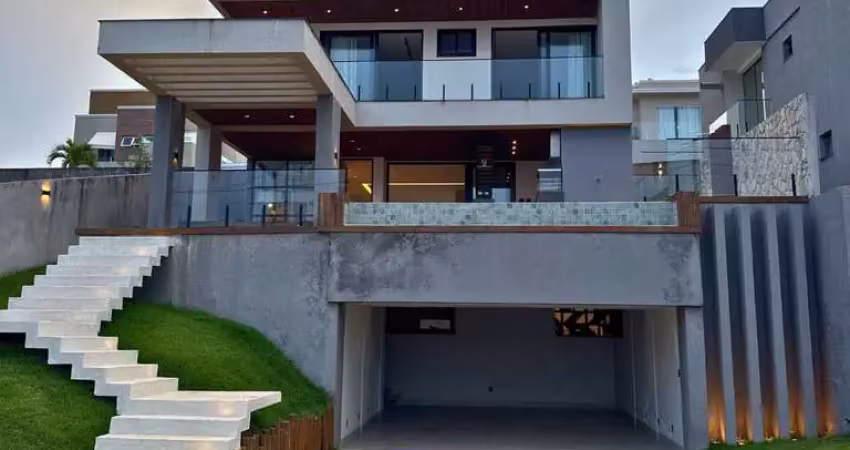 Casa em Condomínio para Locação em Camaçari, Alphaville (Abrantes), 4 dormitórios, 3 suítes, 5 banheiros, 4 vagas