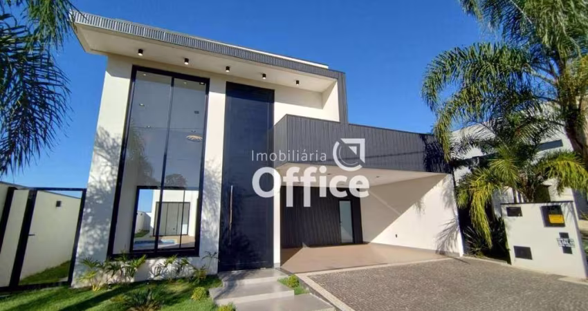 Casa com 3 dormitórios à venda, 189 m² por r$ 1.590.000,00 - condomínio residencial gaudí - anápolis/go