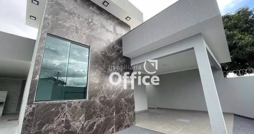 Casa com 3 quartos  à venda, 125 m² por R$ 550.000 - Jardim Suíço - Anápolis/GO