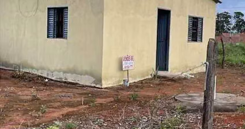 Casa com 2 quartos , sala integrada com a cozinha com balcão americano , banheiro social à venda, 87 m² por r$ 75.000 - rural - abadiânia/go