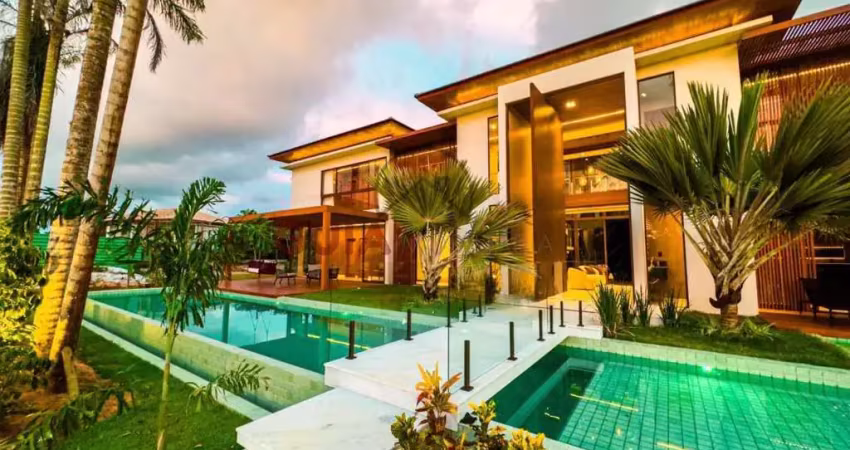 Casa em condomínio para venda em mata de são joão, praia do forte, 5 dormitórios, 5 suítes, 6 banheiros, 6 vagas