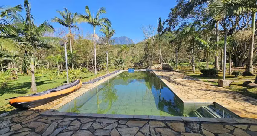 Chácara com 25.000m² com rio e lagoa com peixes, chalé e casa principal em morretes, pr