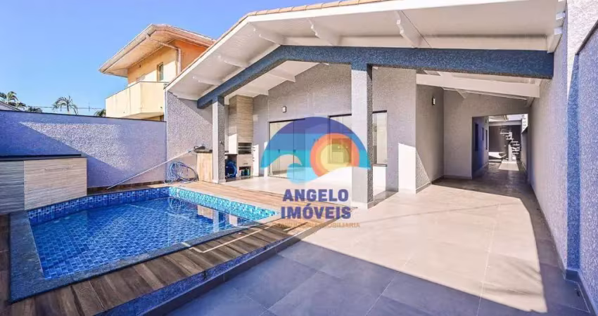 Casa com 3 dormitórios à venda, 157 m² por r$ 700.000,00 - parque balneário oásis - peruíbe/sp