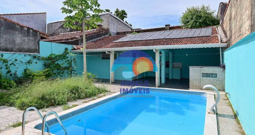 Casa com piscina, 2 dormitórios à venda, 121 m² por R$ 380.000 - Jardim Barra de Jangada - Peruíbe/SP