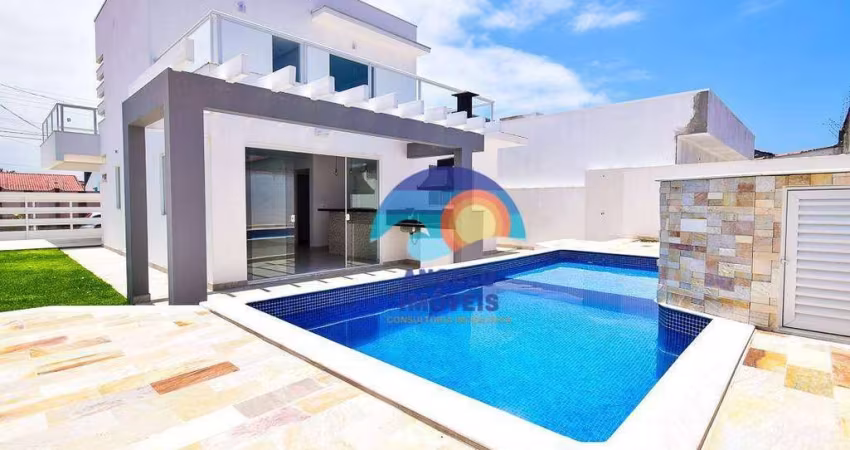 Belíssimo sobrado a 200 metros do mar com 4 dormitórios à venda, 158 m² - Jardim Icaraíba - Peruíbe/SP