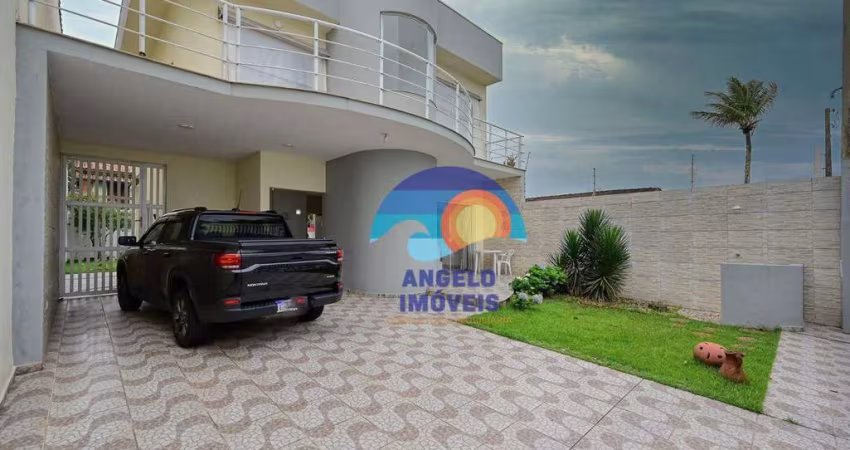 Sobrado, frente mar, com 3 dormitórios à venda, 148 m² por R$ 795.000 - Belmira Novais - Peruíbe/SP