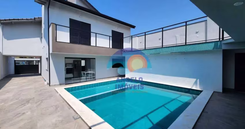 Sobrado com 5 dormitórios, 357 m² - venda por r$ 2.500.000 ou aluguel por r$ 10.475/mês - jardim ribamar - peruíbe/sp