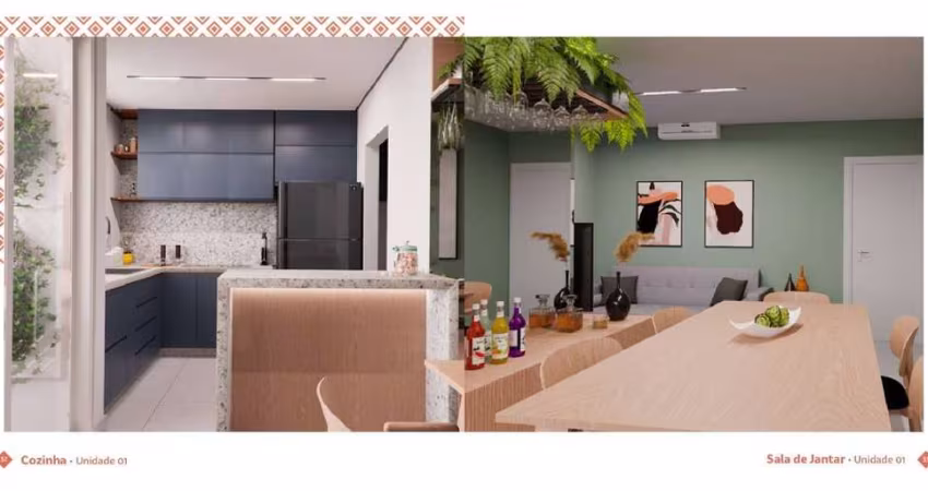 Apartamento à venda, 2 quartos, 1 suíte, 1 vaga, NOVO MUNDO - Uberlândia/MG