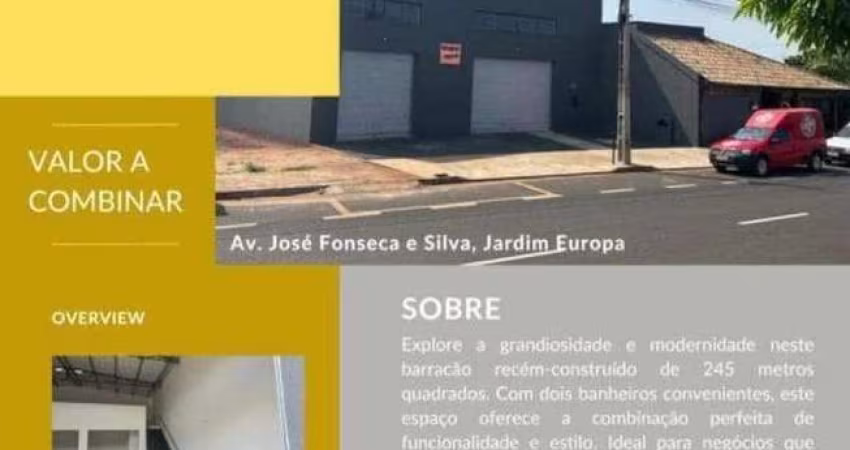 BARRACÃO para aluguel, 3 vagas, JARDIM EUROPA - Uberlândia/MG
