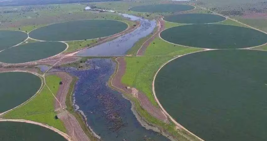 Fantástica fazenda com 5.614 hectares sendo 3.049 hectares de plantio irrigados por 40 pivôs em funcionamento à venda em jussara - go