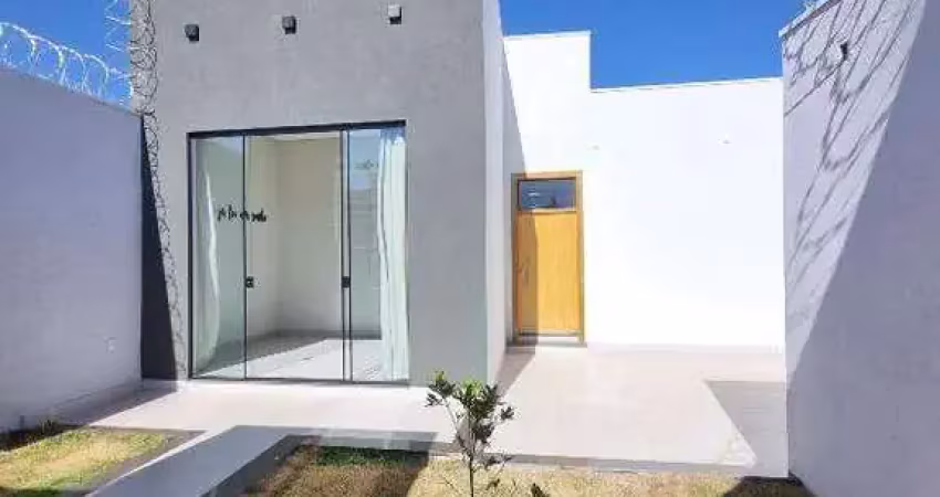 Linda casa térrea com 170m2 de construção em terreno de 250m2 em alto padrão de acabamento à venda no bosque dos buritis