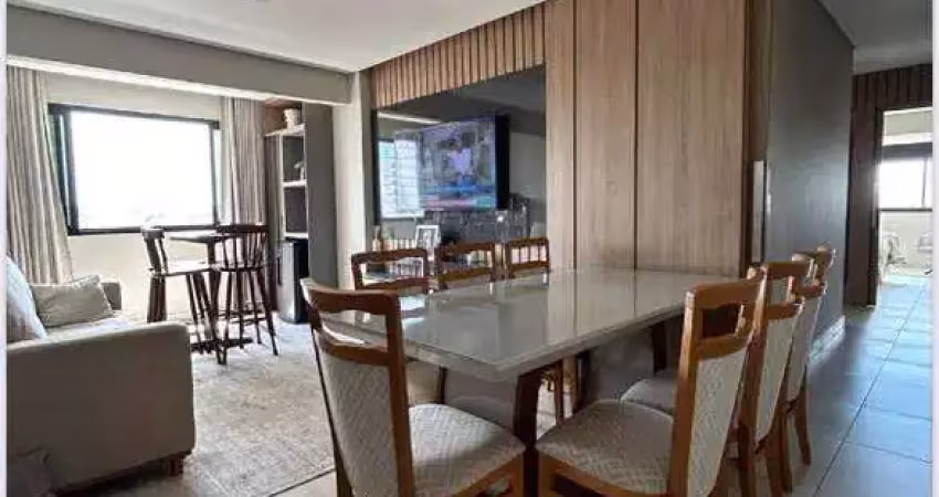 Excelente apartamento com 83,10m2 de área privativa, montado de armários e climatizado à venda em condomínio com área de lazer no bairro cazeca