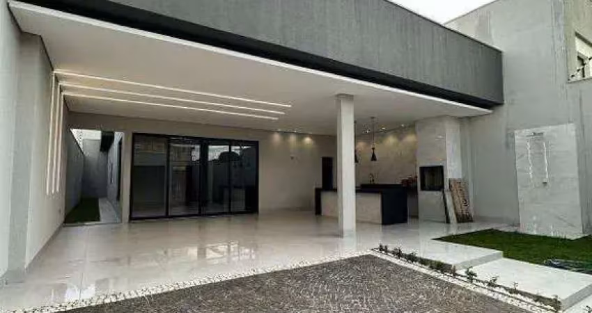 Bela casa nova, térrea com 154m2 de construção em terreno de 260m2, toda em acabamento premium à venda no bairro jardim brasília