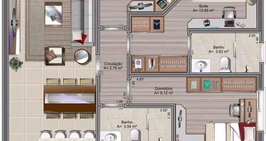 Apartamento em Carlos Barbosa