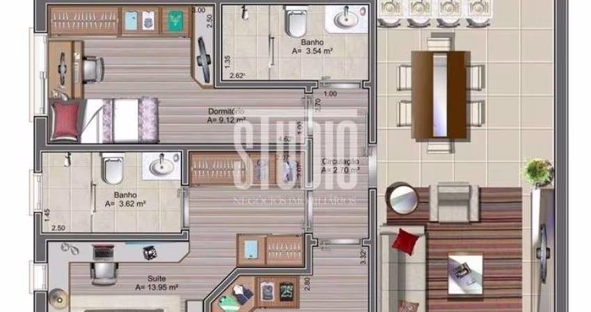 Apartamento com 3 quartos à venda no Planalto, Carlos Barbosa 