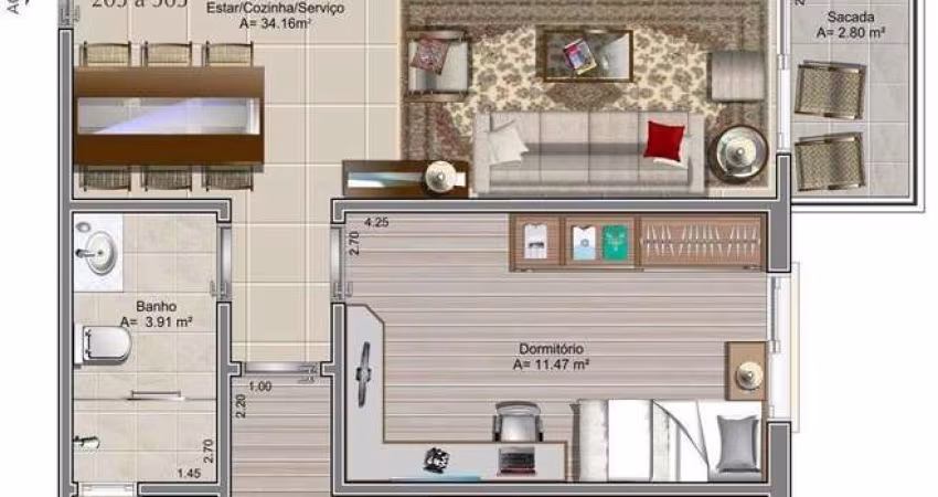 Apartamento com 2 quartos à venda no Planalto, Carlos Barbosa 